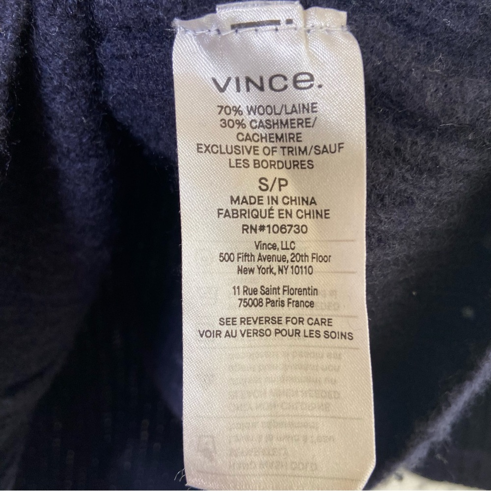 VINCE Ribbed Cardigan Cashmere - Picture 9 of 9